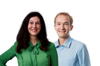 Janet Salzman, vice-présidente du PVL Valais, et Philippe Jansen, président.